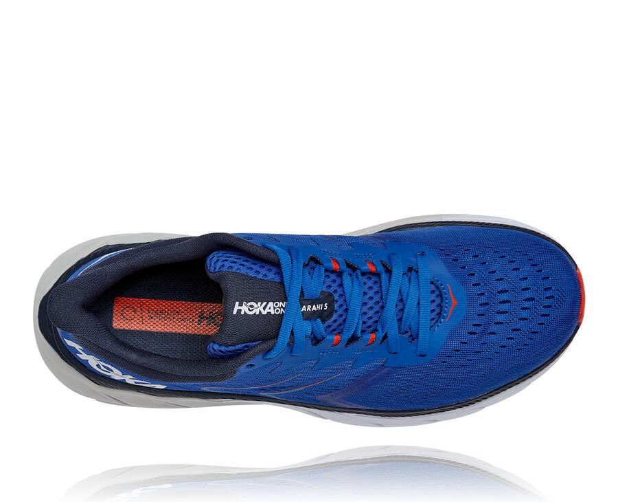 Hoka One One Løbesko Herre - Arahi 5 - Blå - 467805DWJ